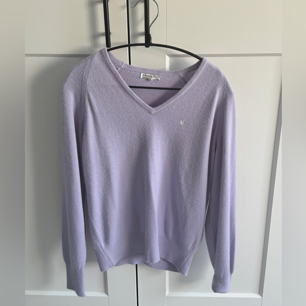 Christian Dior sweater lavender color! Rare color!